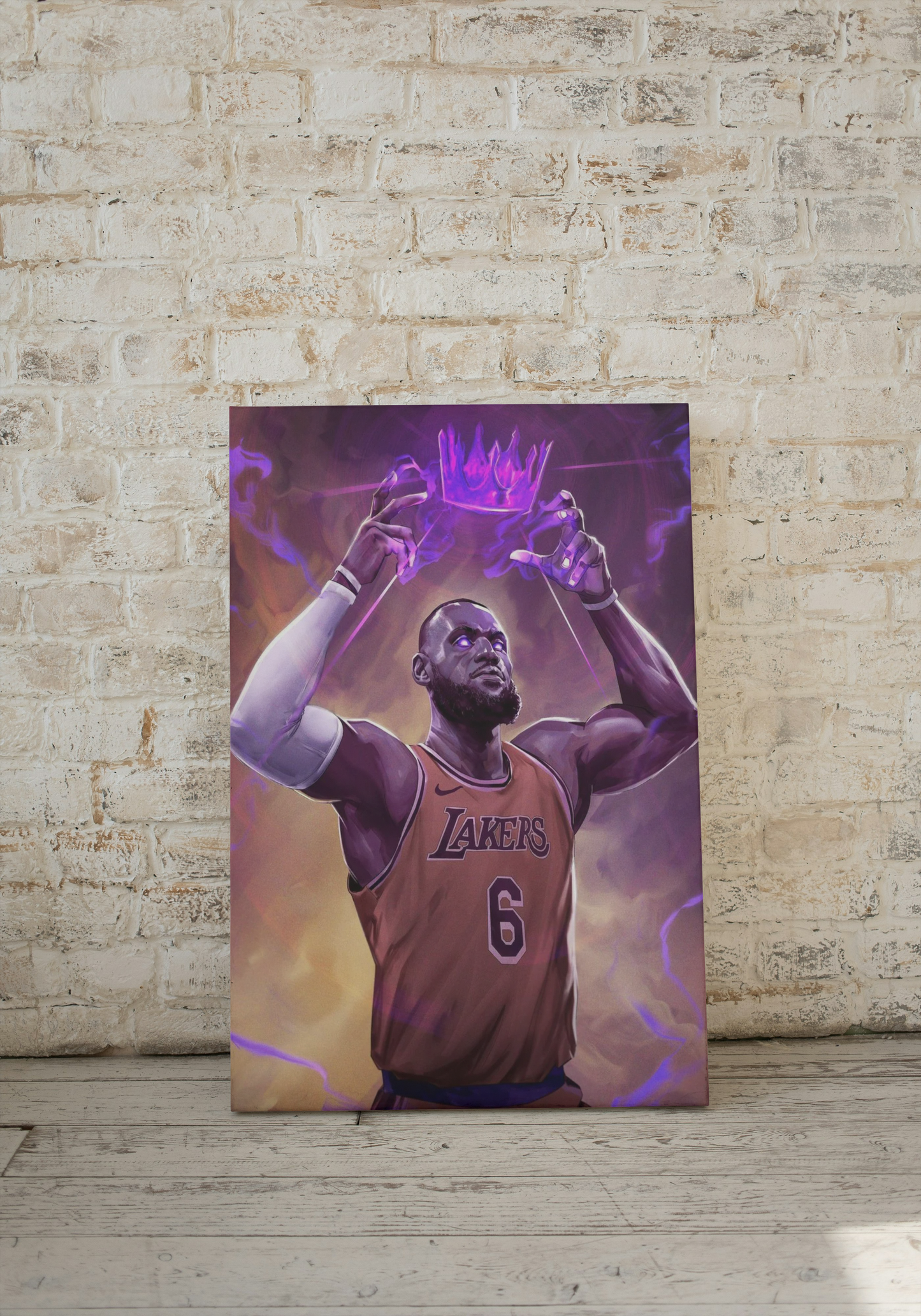 King LeBron James Canvas Print