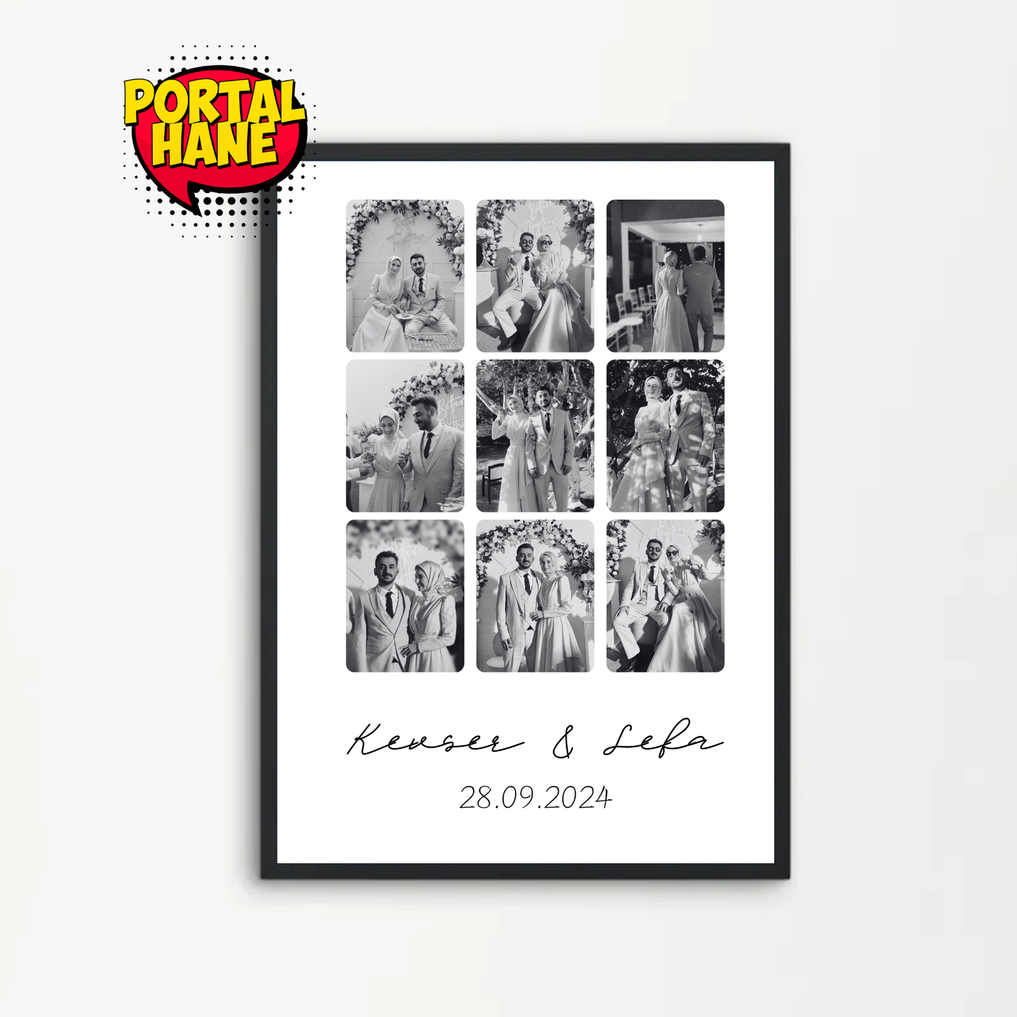 Kişiye Özel Fotoğraflı Tablo
