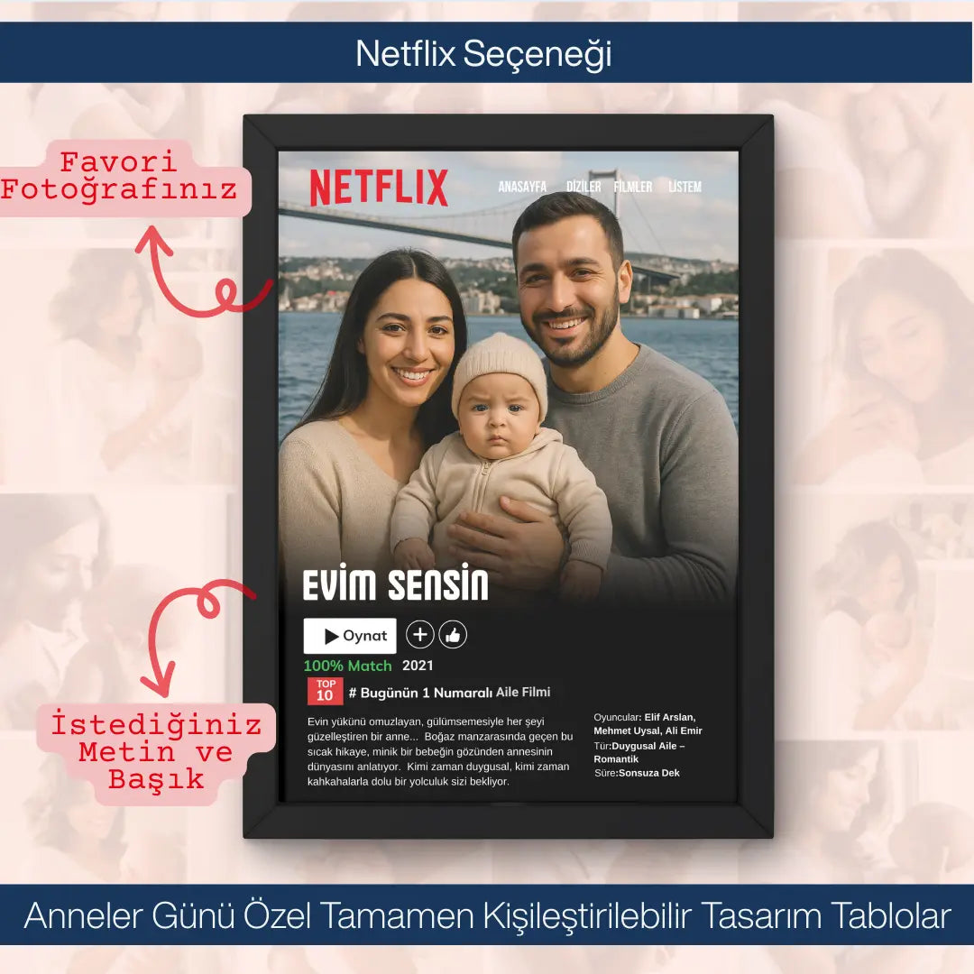 Anneler Gününe Özel Tasarım Tablolar PortalHane