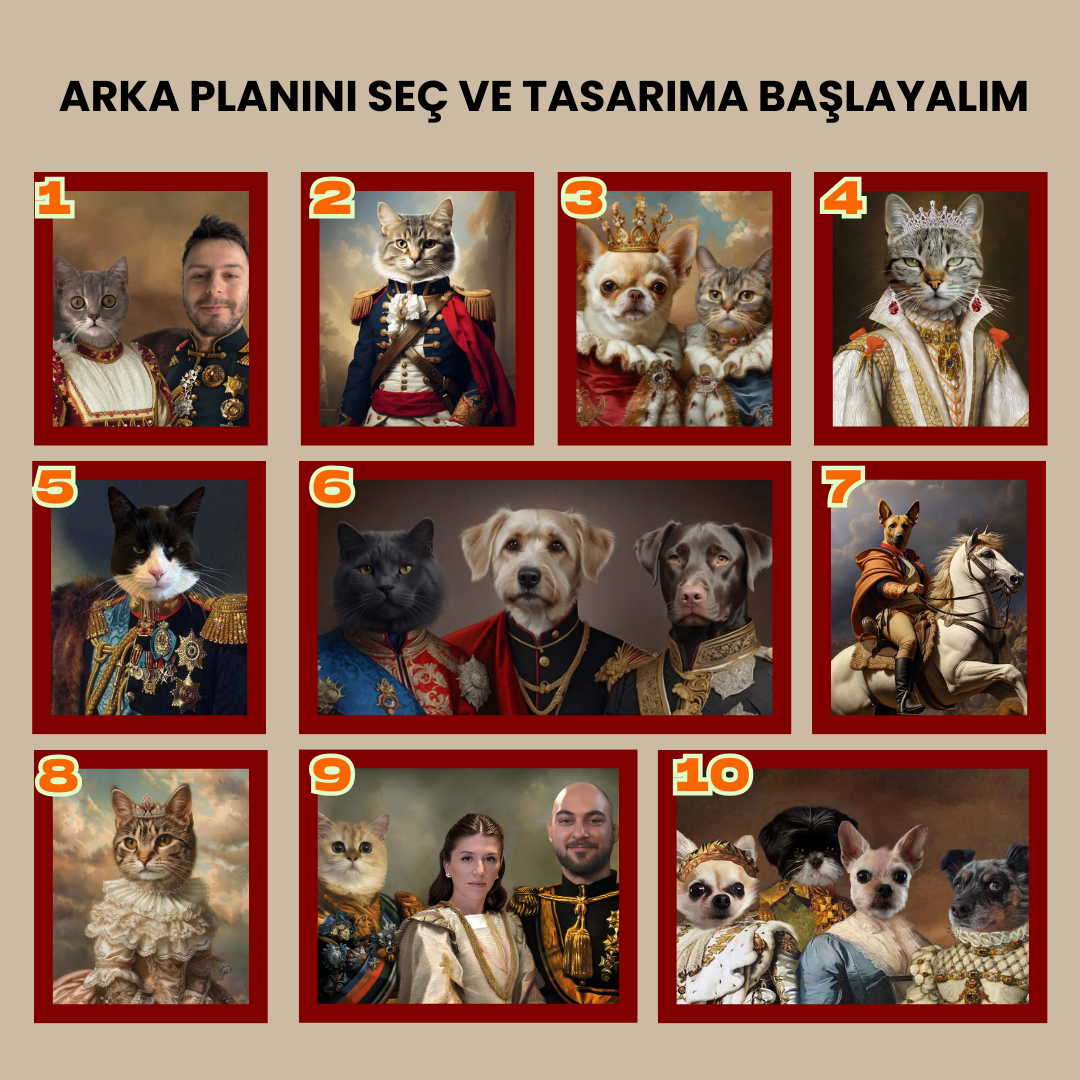 Royal Pet Portre,evcil hayvan portresi