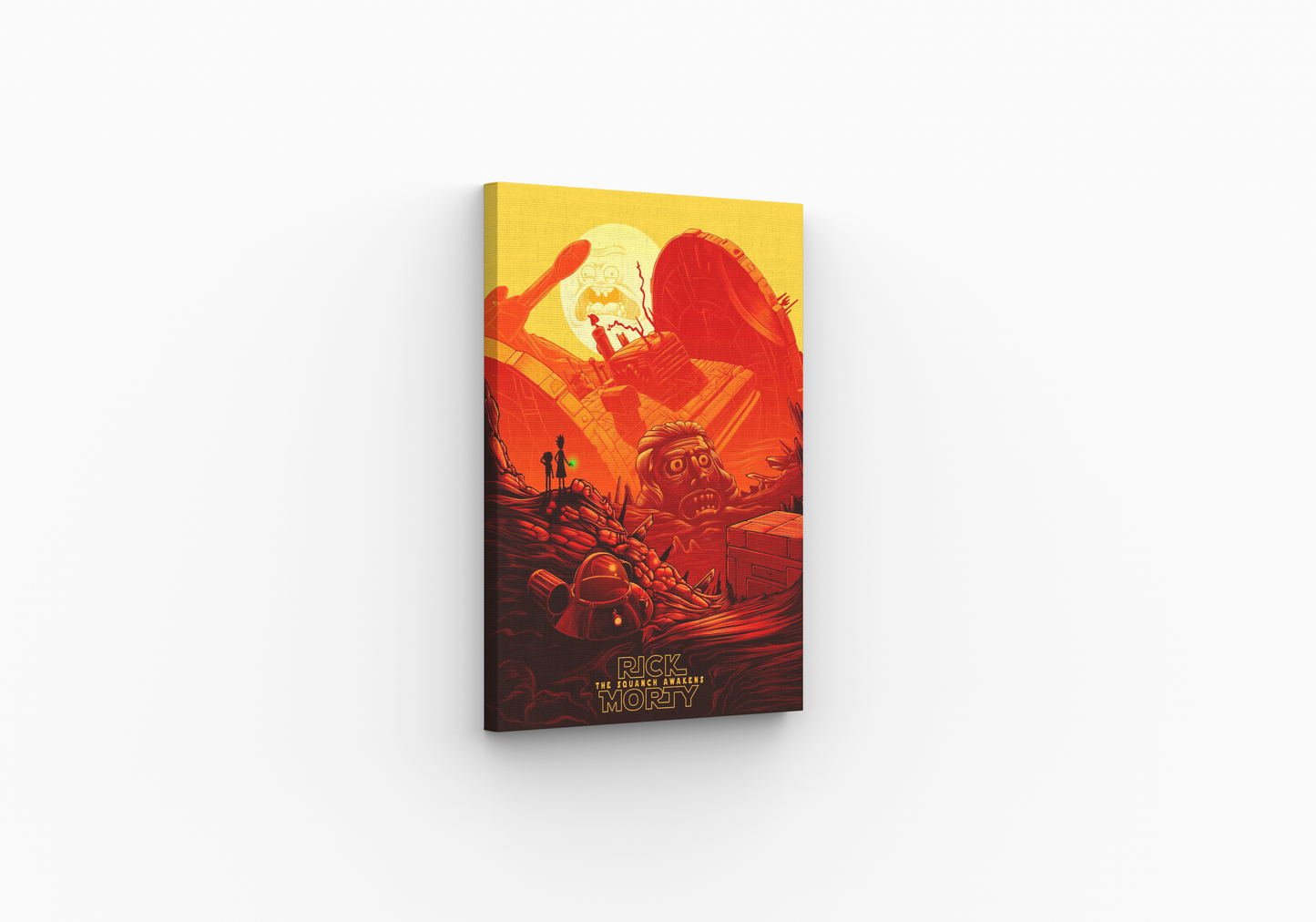 Rick and Morty Space Wars Canvas Print