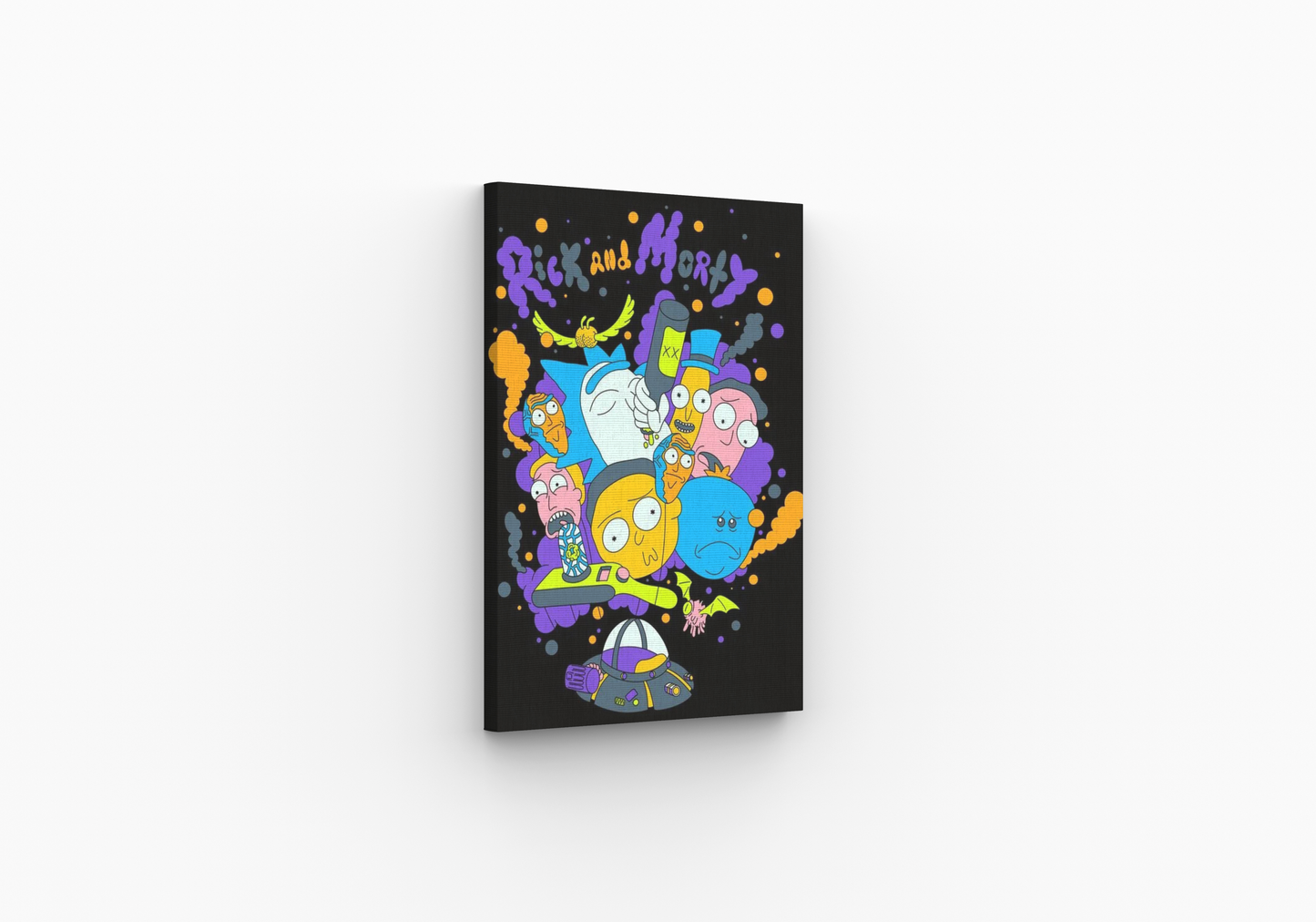 Futuristic Rick and Morty Canvas Print