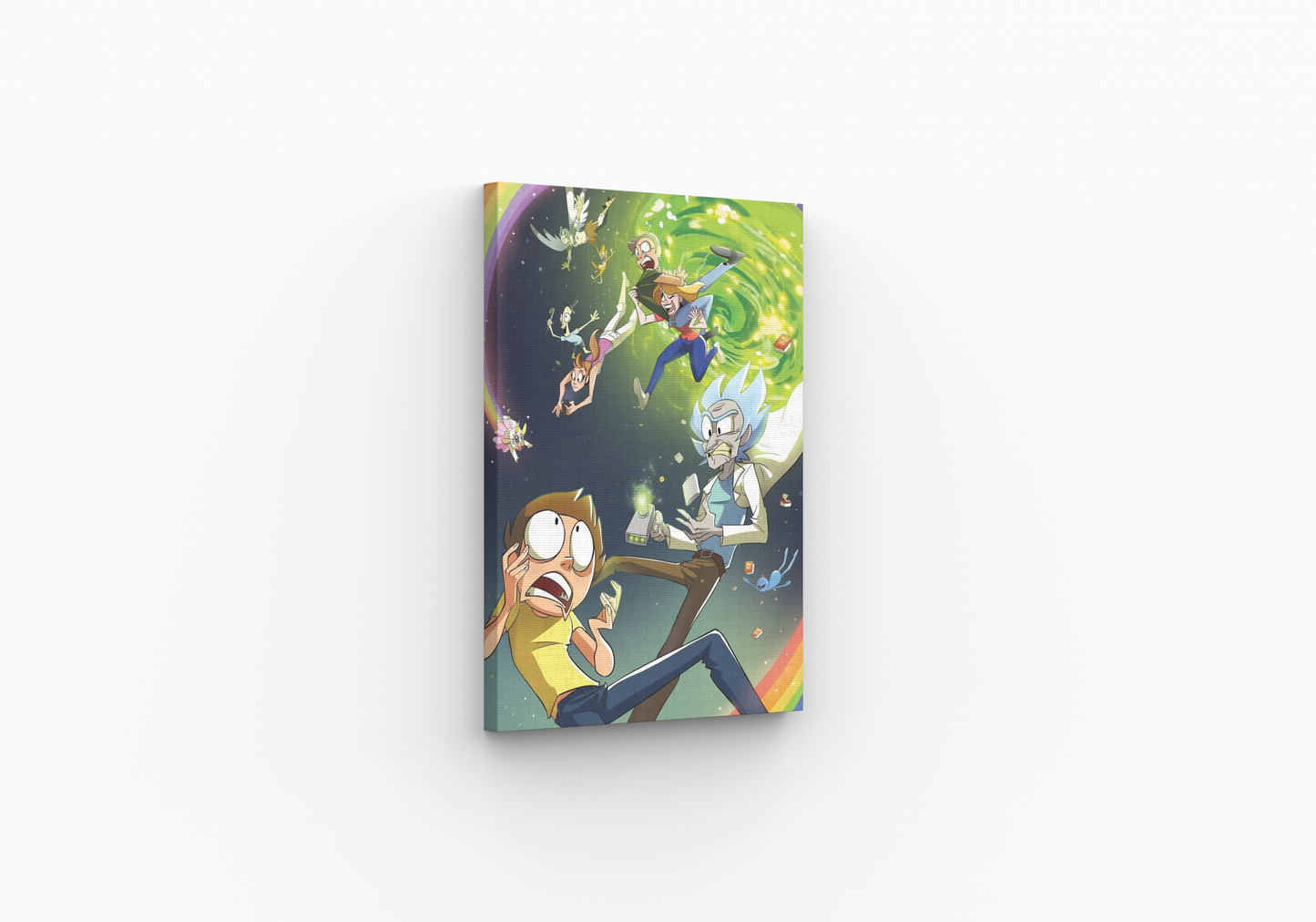 Impresión en lienzo del universo de Rick y Morty