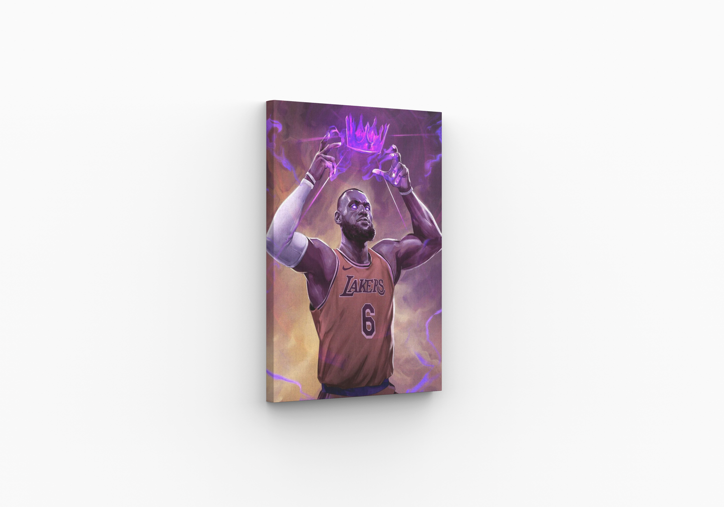 King LeBron James Canvas Print