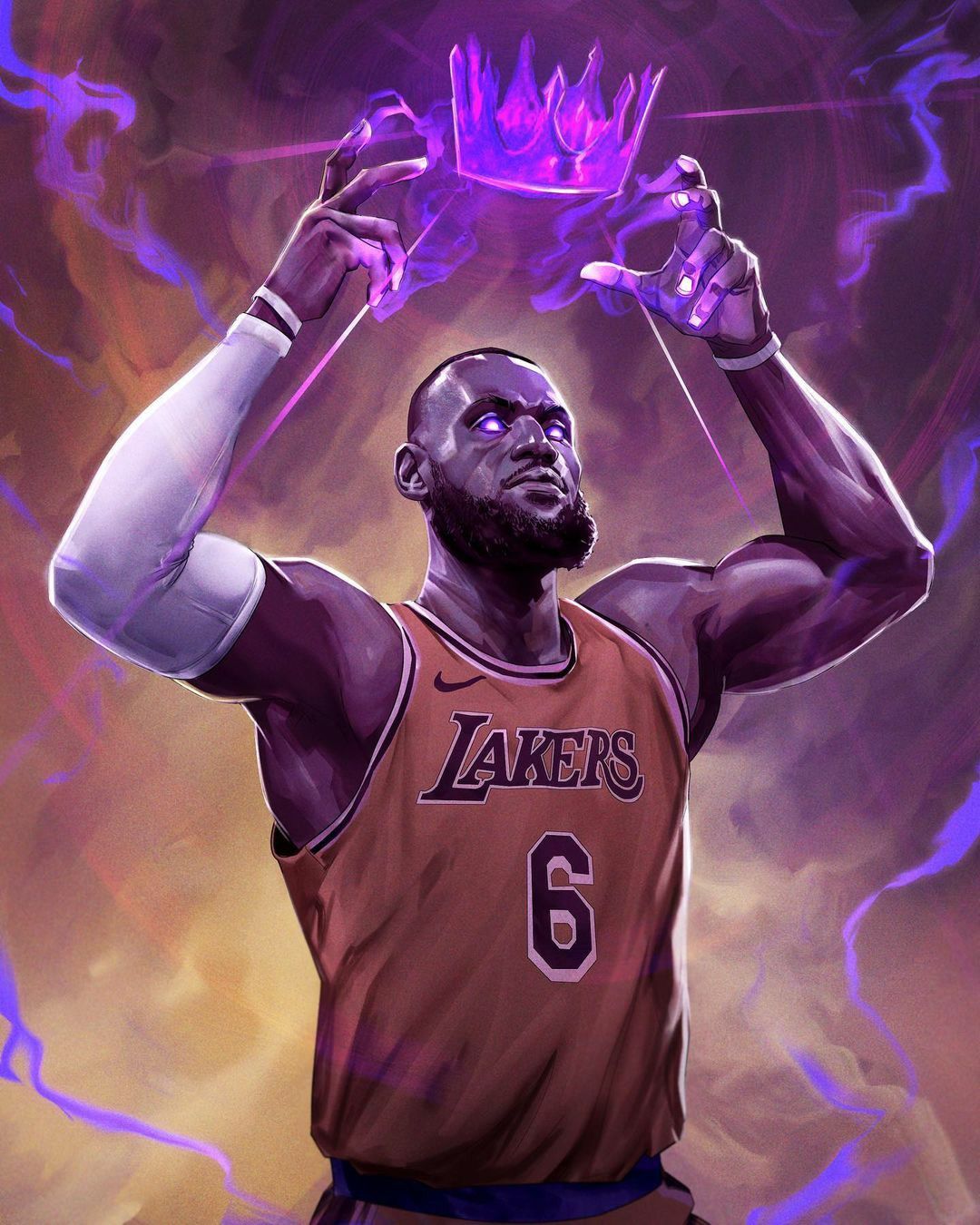 King LeBron James Canvas Print