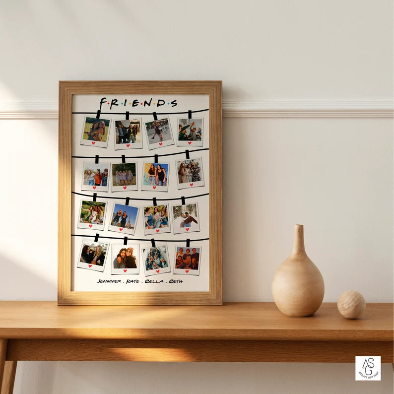 Portalhane Fotoğraflı Friends Tablosu