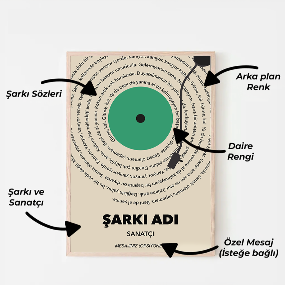 Portalhane Kişiye Özel Plak
