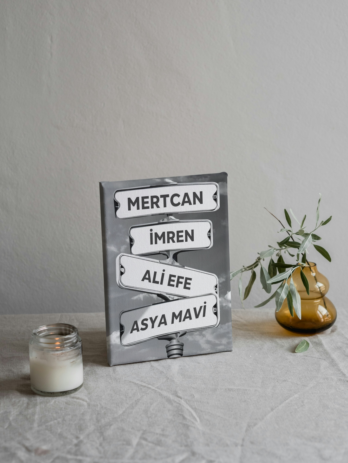 kişiye özel sokak tabelası