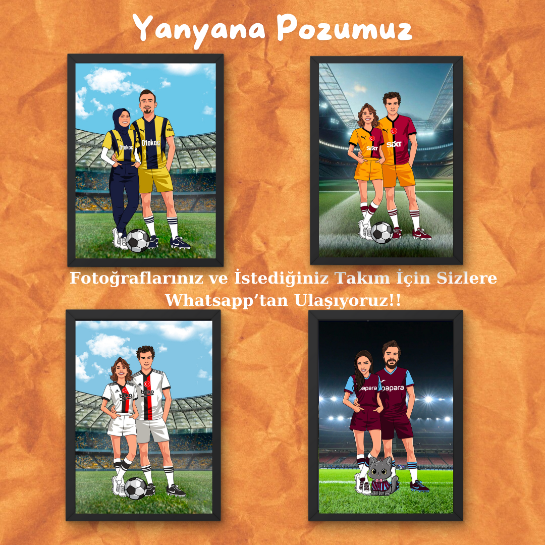 Kişiye Özel Taraftar Tasarım Tabloları PortalHane