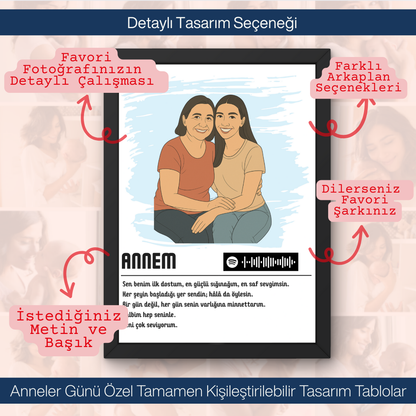 Anneler Gününe Özel Tasarım Tablolar