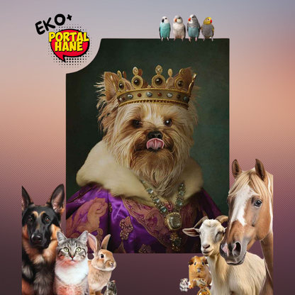 Royal Pet Portre,evcil hayvan portresi