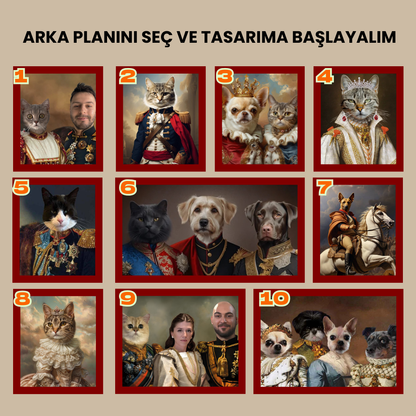 Royal Pet Portre,evcil hayvan portresi