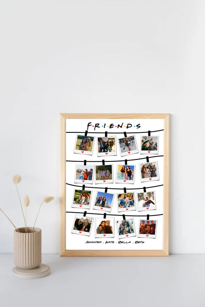Portalhane Fotoğraflı Friends Tablosu