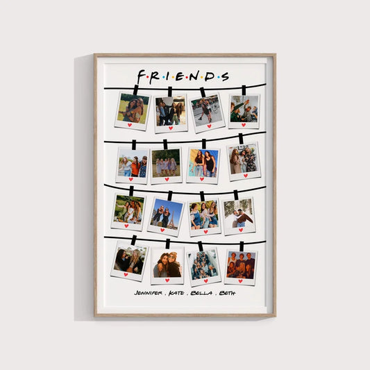 Portalhane Fotoğraflı Friends Tablosu