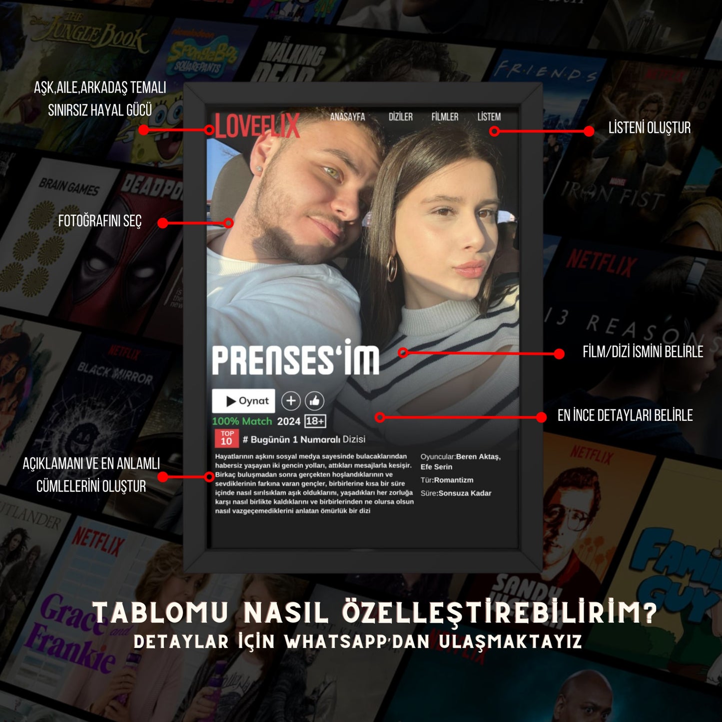 Kişiye Özel Netflix Tablo