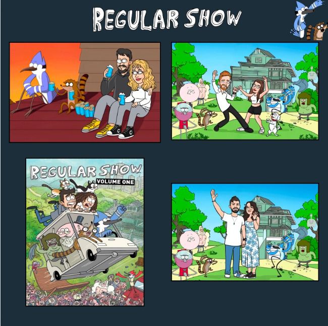 Regular Show Özel Sipariş (8 Karakter) - Büyük Boy Tablo